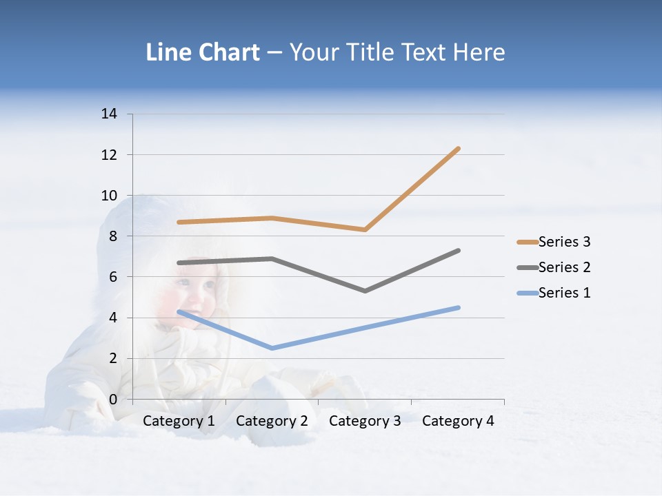 Cold Blue Childhood PowerPoint Template