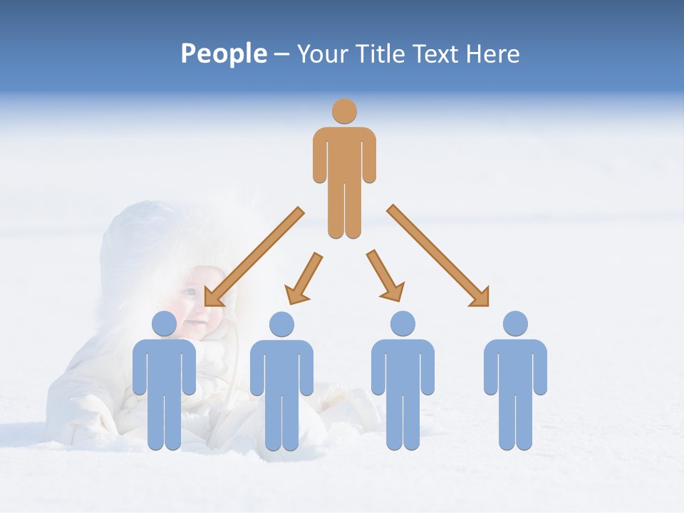 Cold Blue Childhood PowerPoint Template