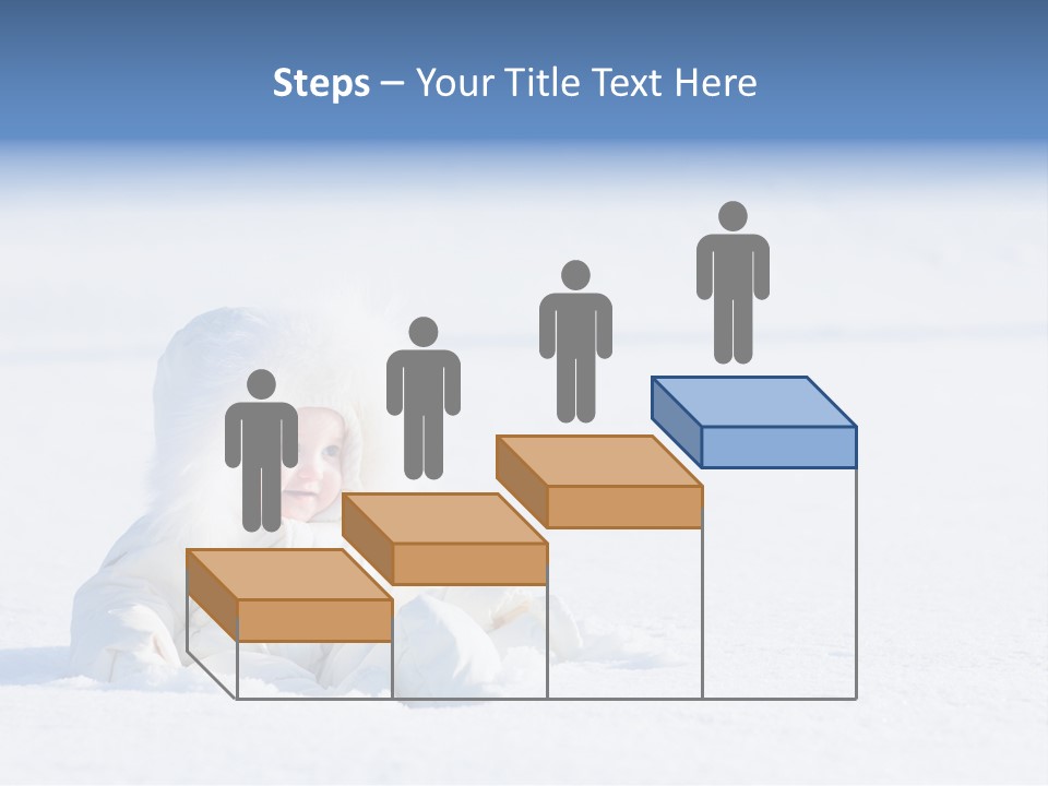 Cold Blue Childhood PowerPoint Template