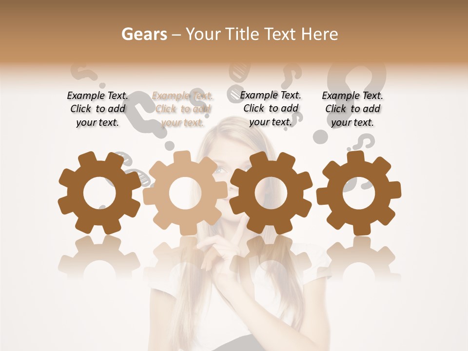 White Making Achievement PowerPoint Template