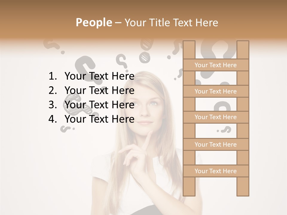 White Making Achievement PowerPoint Template