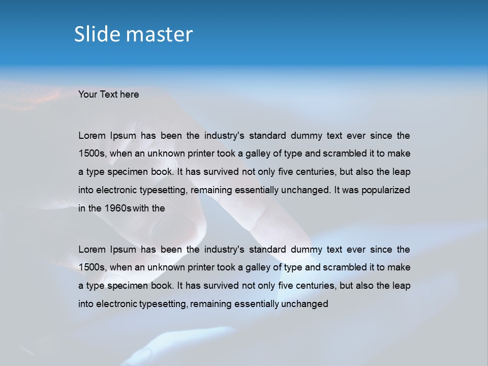Empty Monitor Tablet PowerPoint Template