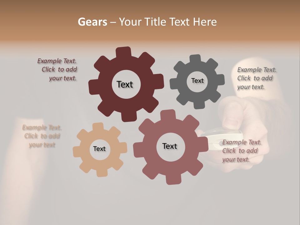 Night Button Hold PowerPoint Template