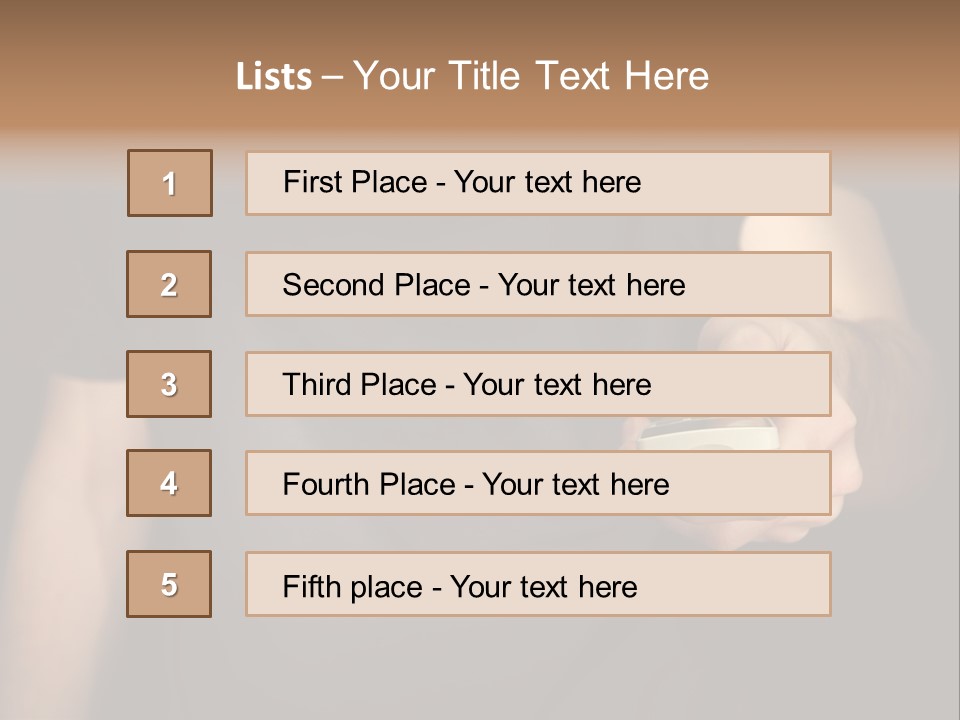 Night Button Hold PowerPoint Template