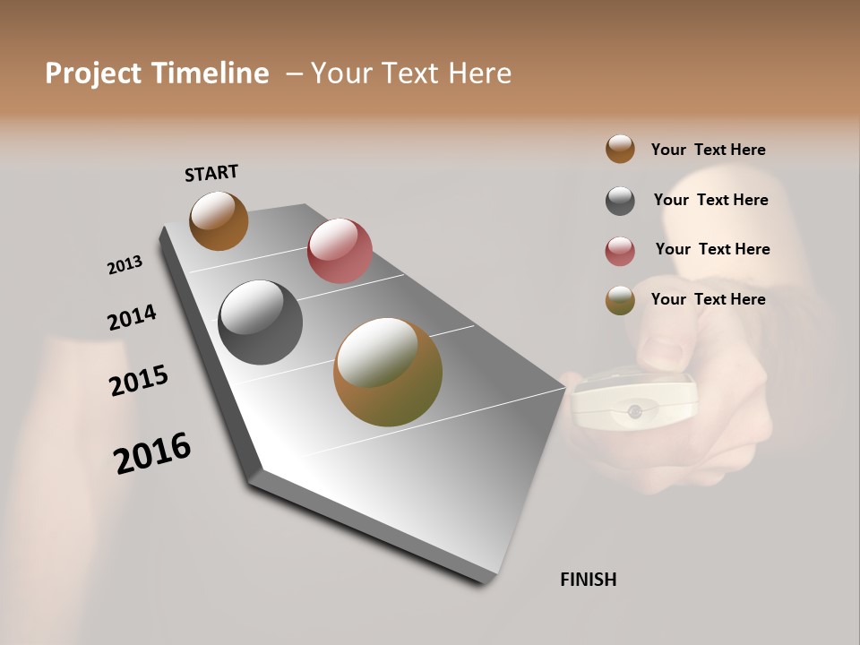 Night Button Hold PowerPoint Template