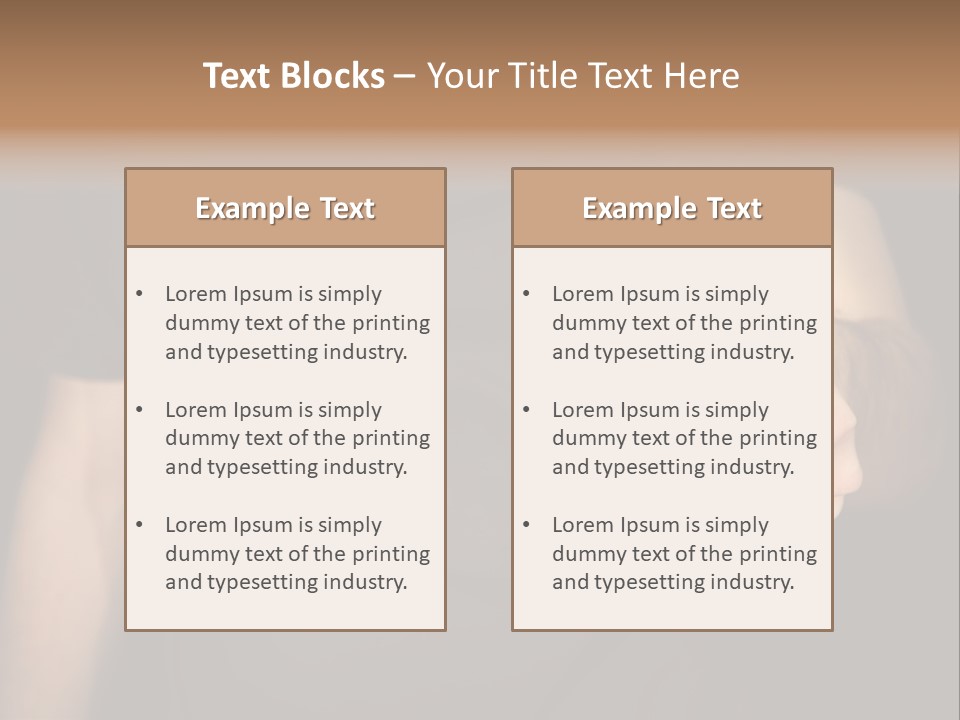 Night Button Hold PowerPoint Template