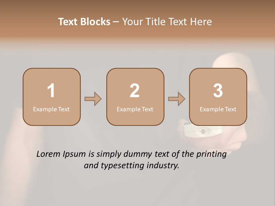 Night Button Hold PowerPoint Template