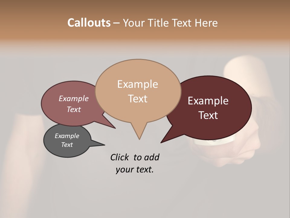 Night Button Hold PowerPoint Template