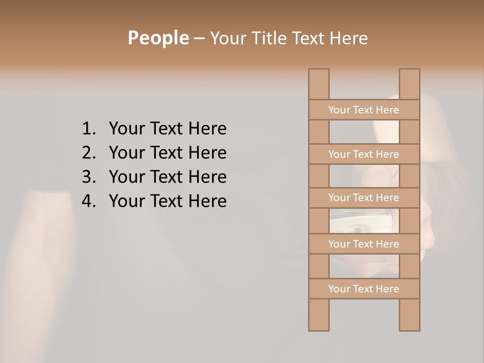 Night Button Hold PowerPoint Template