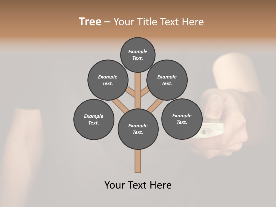 Night Button Hold PowerPoint Template