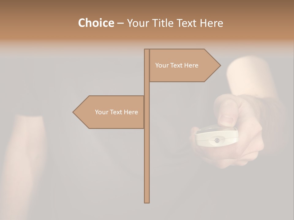 Night Button Hold PowerPoint Template