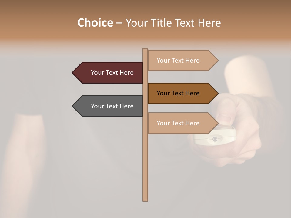 Night Button Hold PowerPoint Template