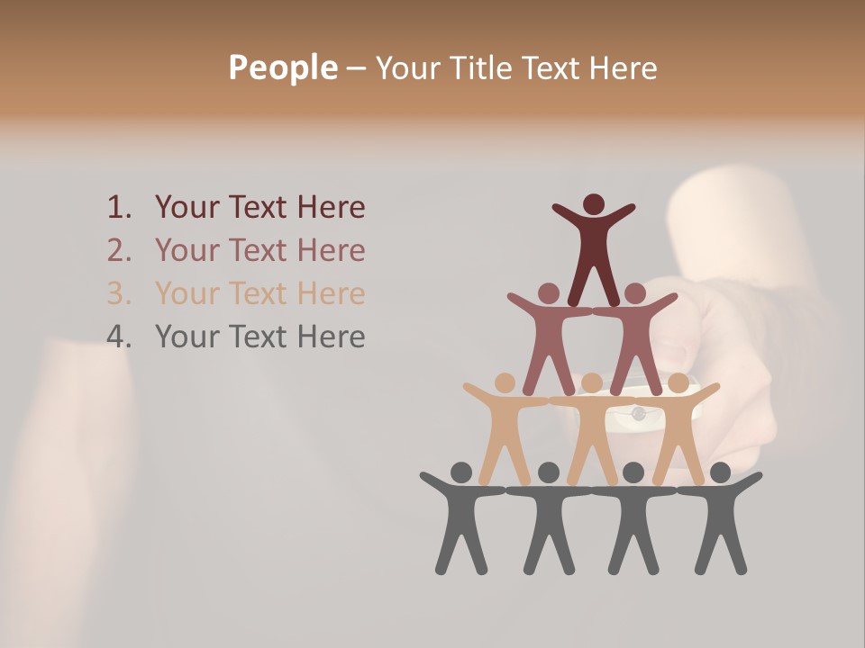 Night Button Hold PowerPoint Template