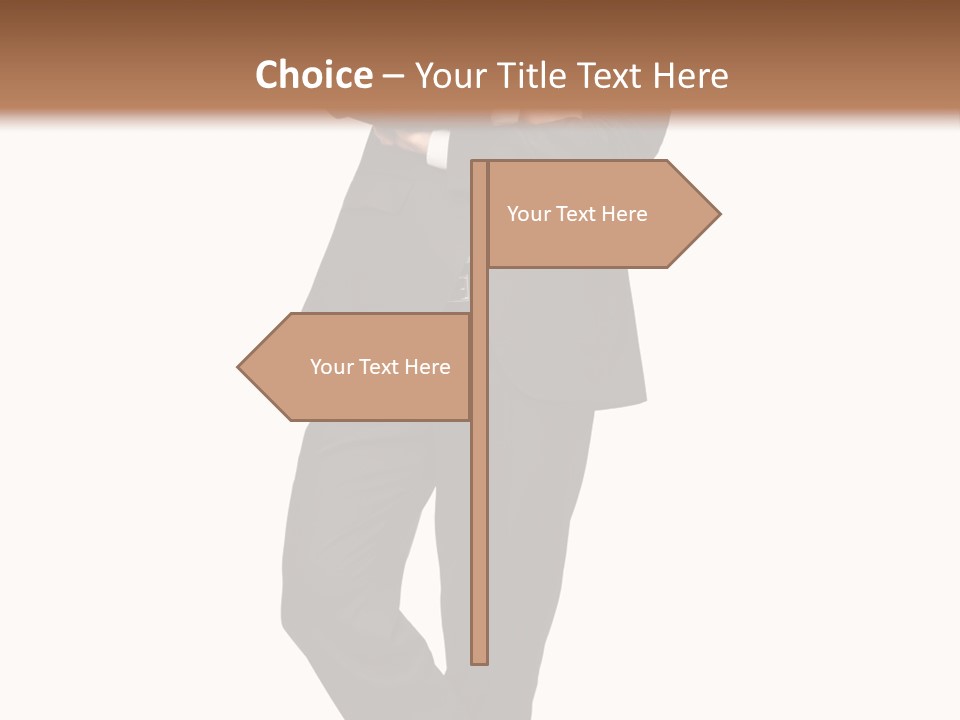 Length Male Success PowerPoint Template
