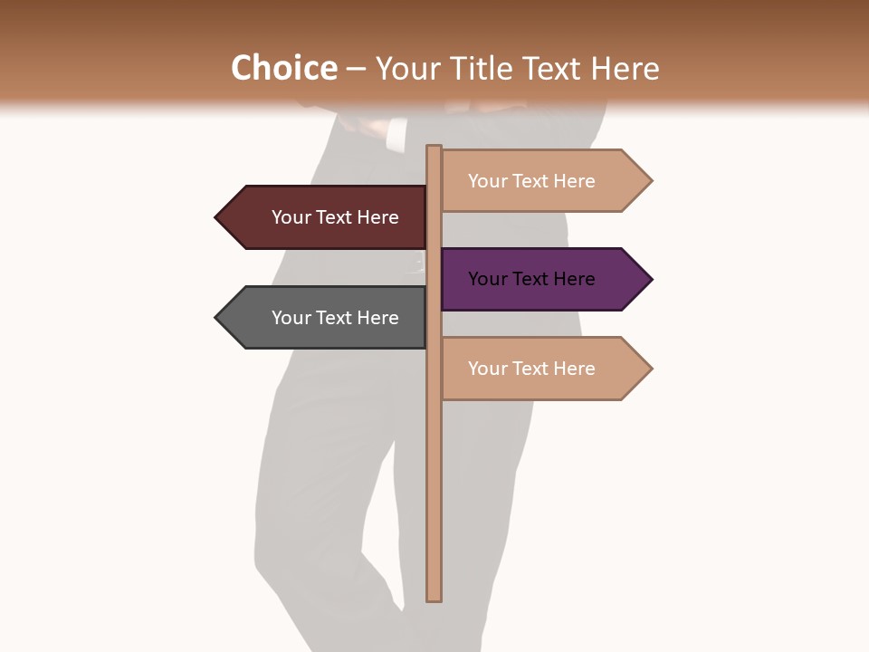 Length Male Success PowerPoint Template