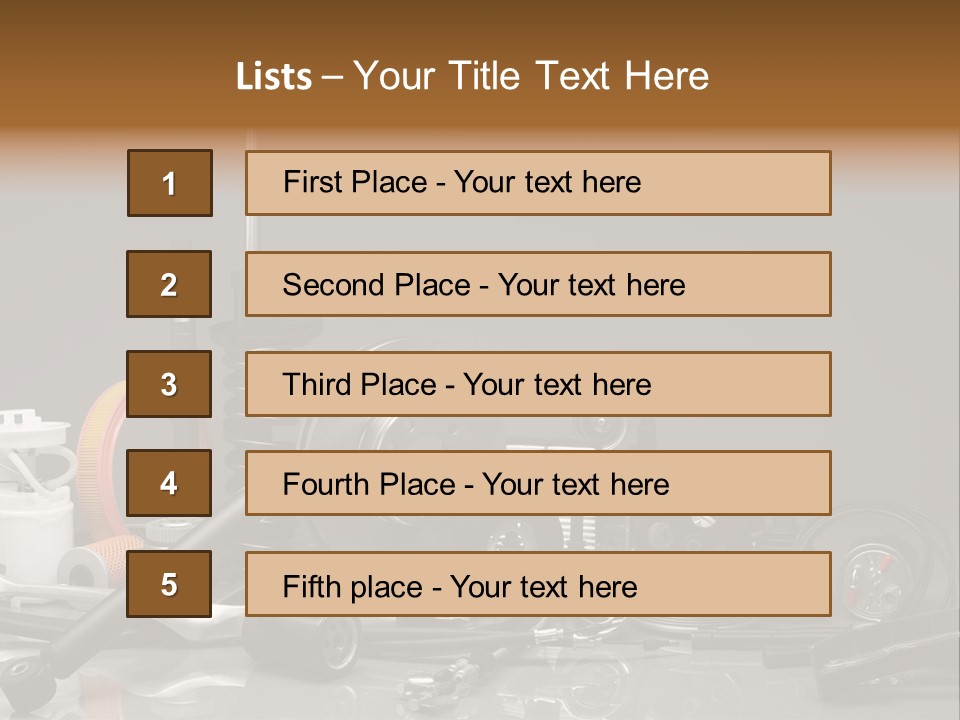 Engine Gland Replacement PowerPoint Template