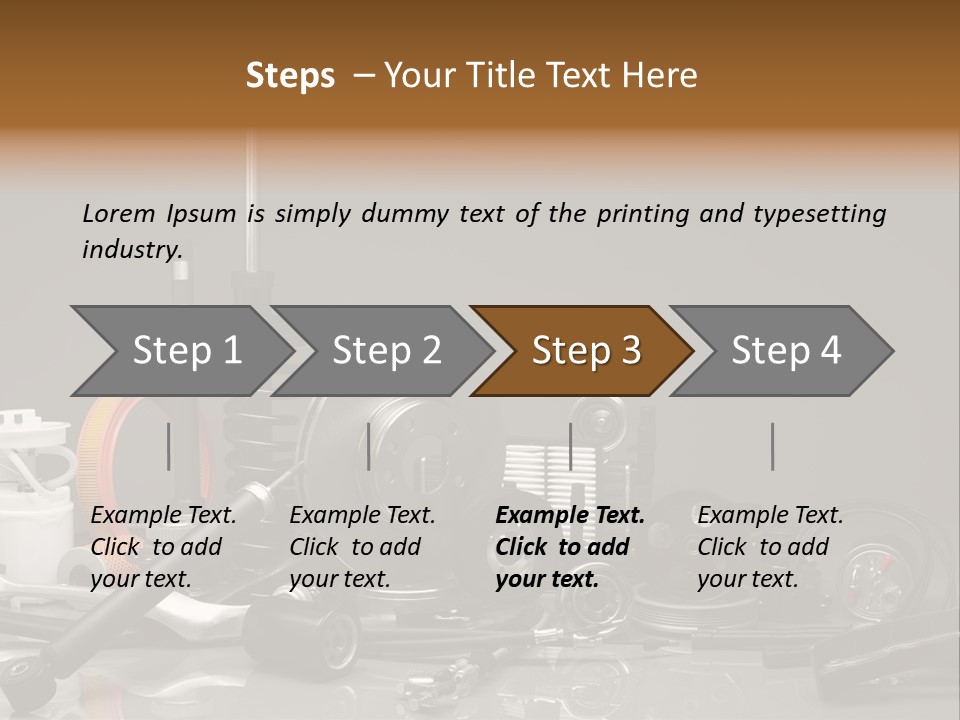 Engine Gland Replacement PowerPoint Template