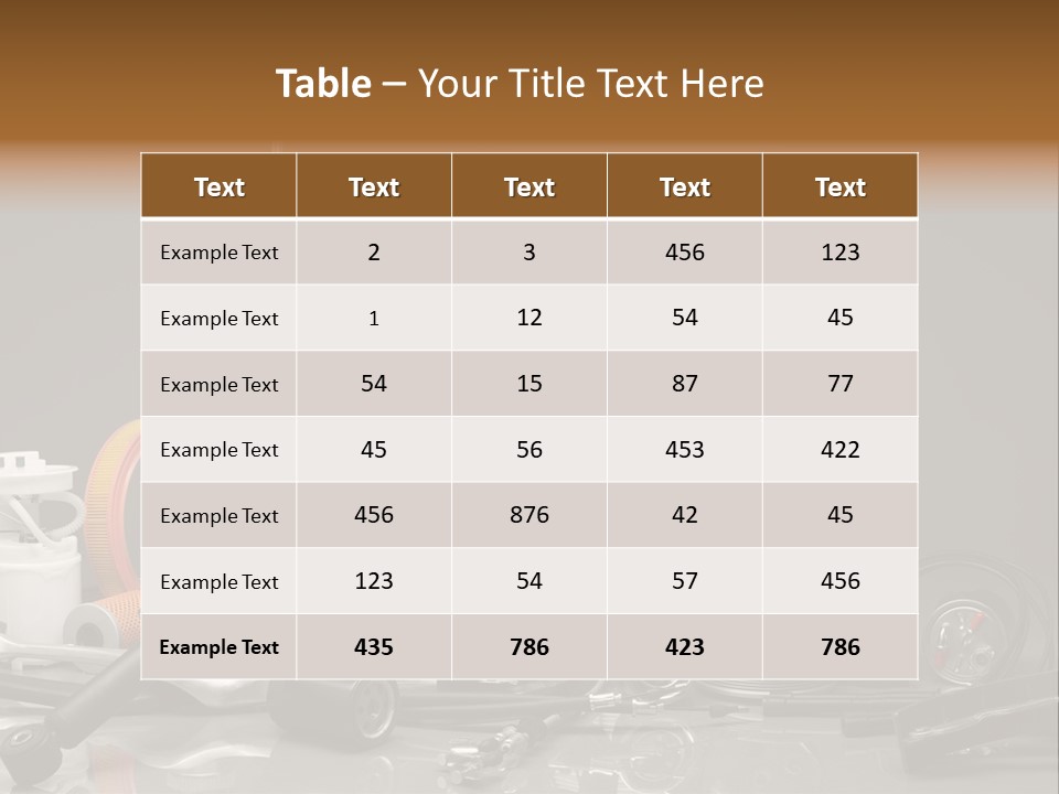 Engine Gland Replacement PowerPoint Template
