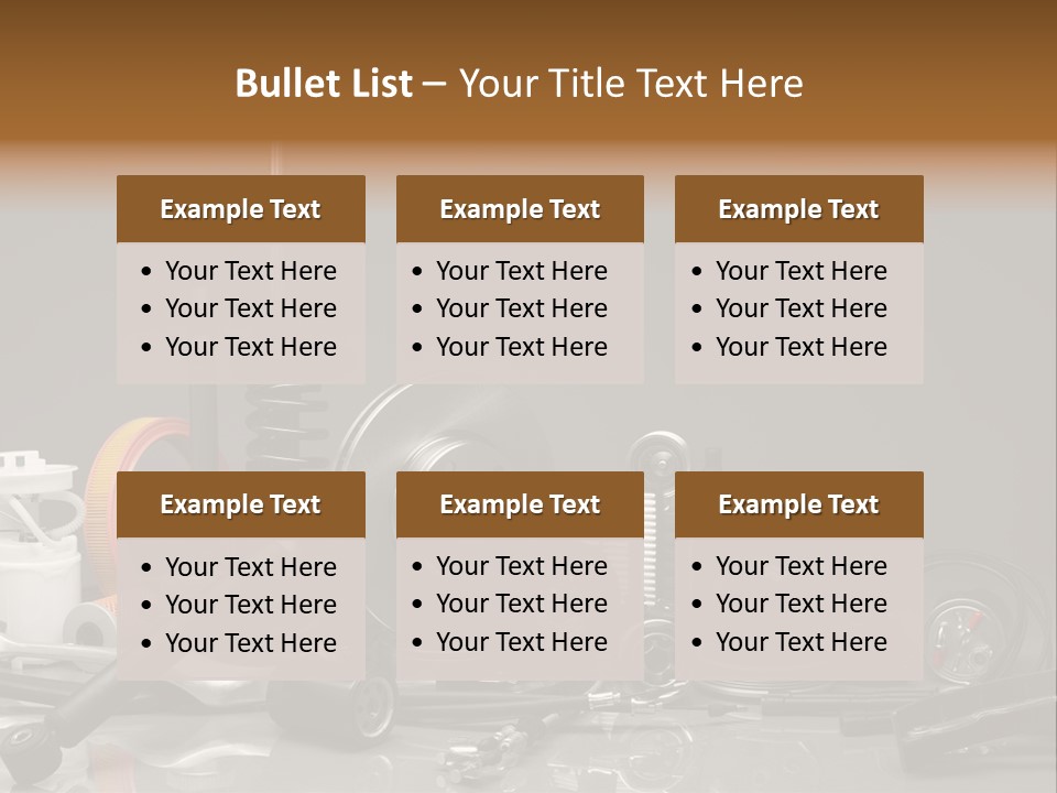 Engine Gland Replacement PowerPoint Template