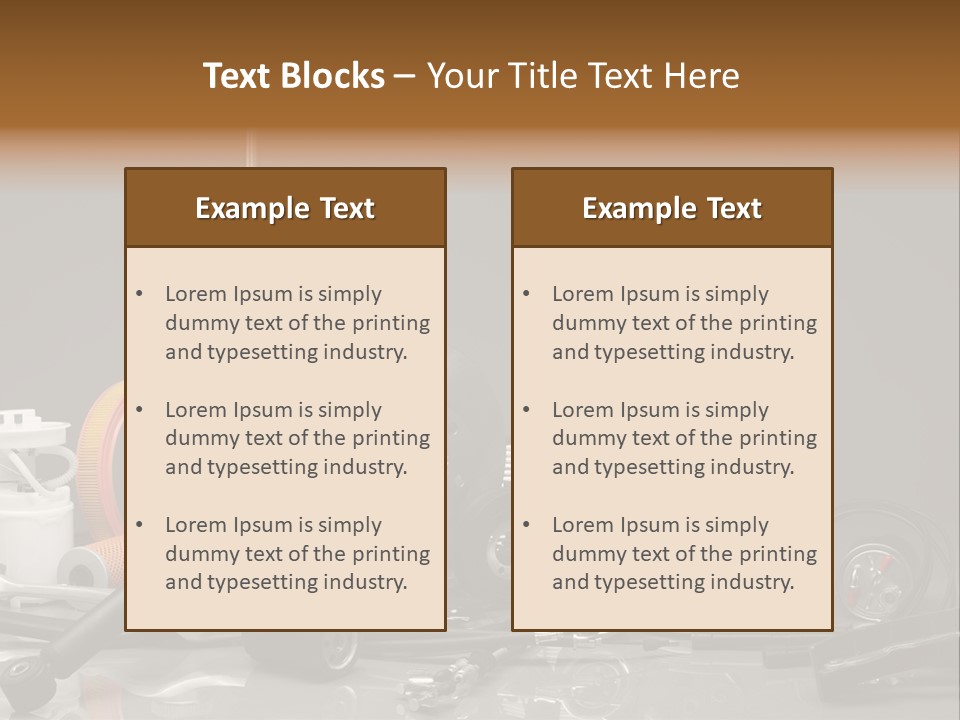 Engine Gland Replacement PowerPoint Template