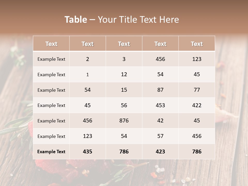 Board Bloody Salt PowerPoint Template