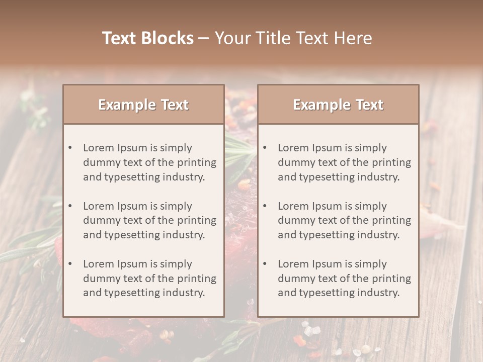 Board Bloody Salt PowerPoint Template