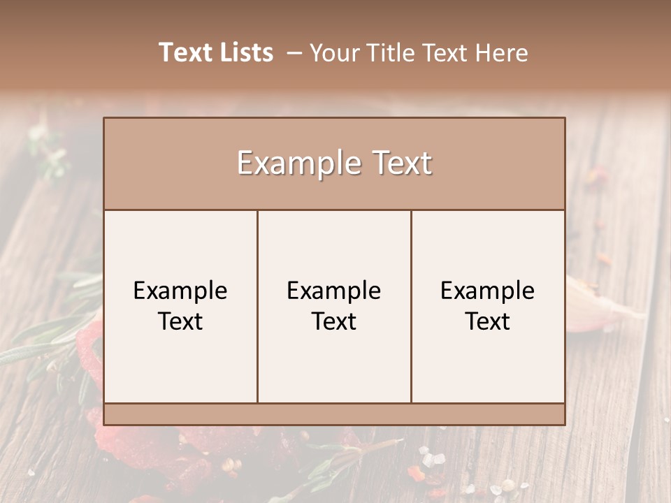 Board Bloody Salt PowerPoint Template