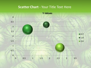 A Pile Of Watermelons With A Green Background PowerPoint Template