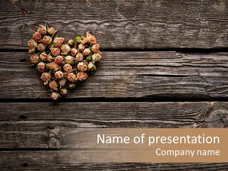 Holiday Rose Giving PowerPoint Template