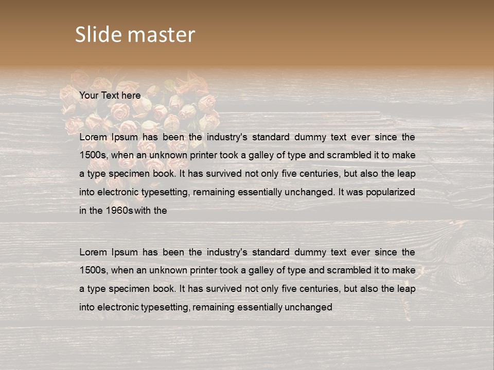 Holiday Rose Giving PowerPoint Template