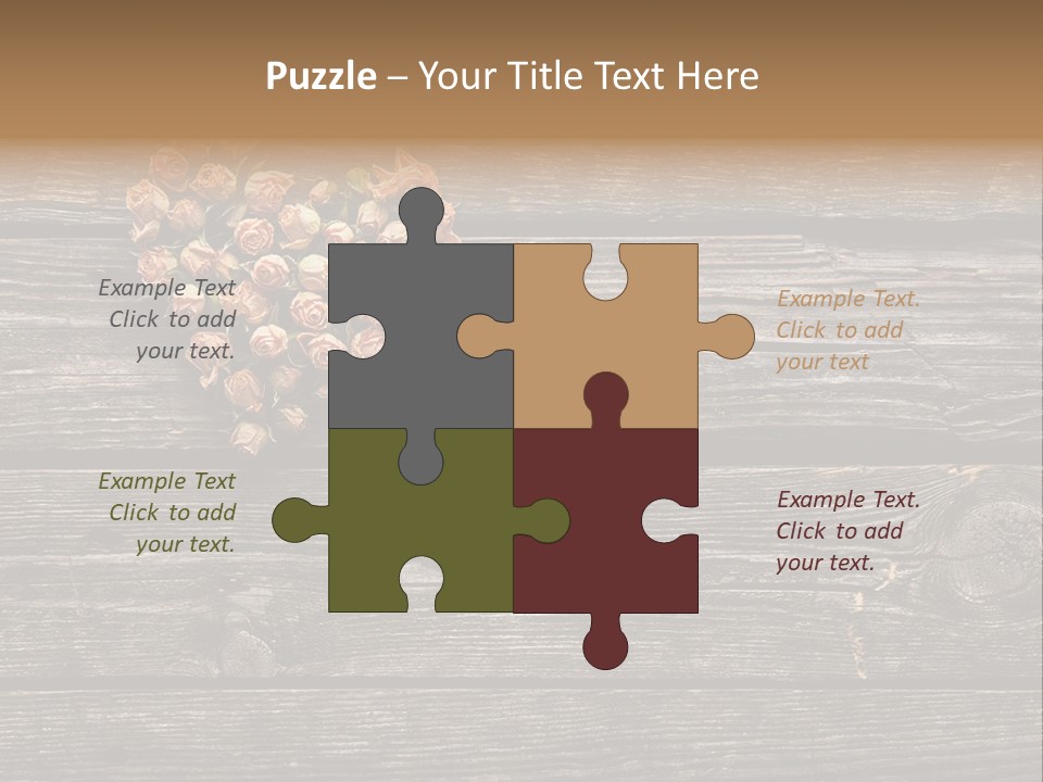 Holiday Rose Giving PowerPoint Template