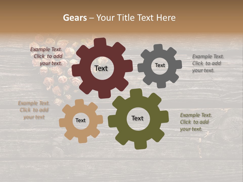 Holiday Rose Giving PowerPoint Template