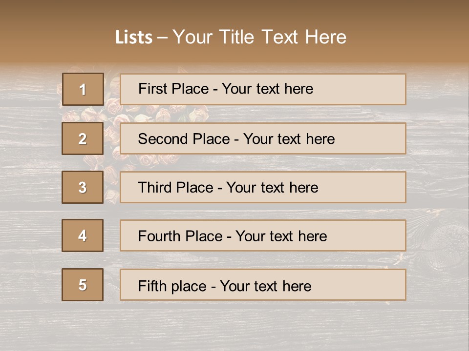 Holiday Rose Giving PowerPoint Template
