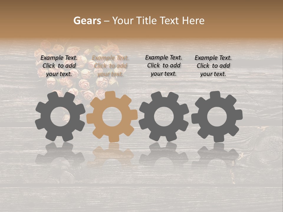 Holiday Rose Giving PowerPoint Template