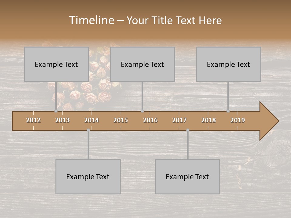 Holiday Rose Giving PowerPoint Template