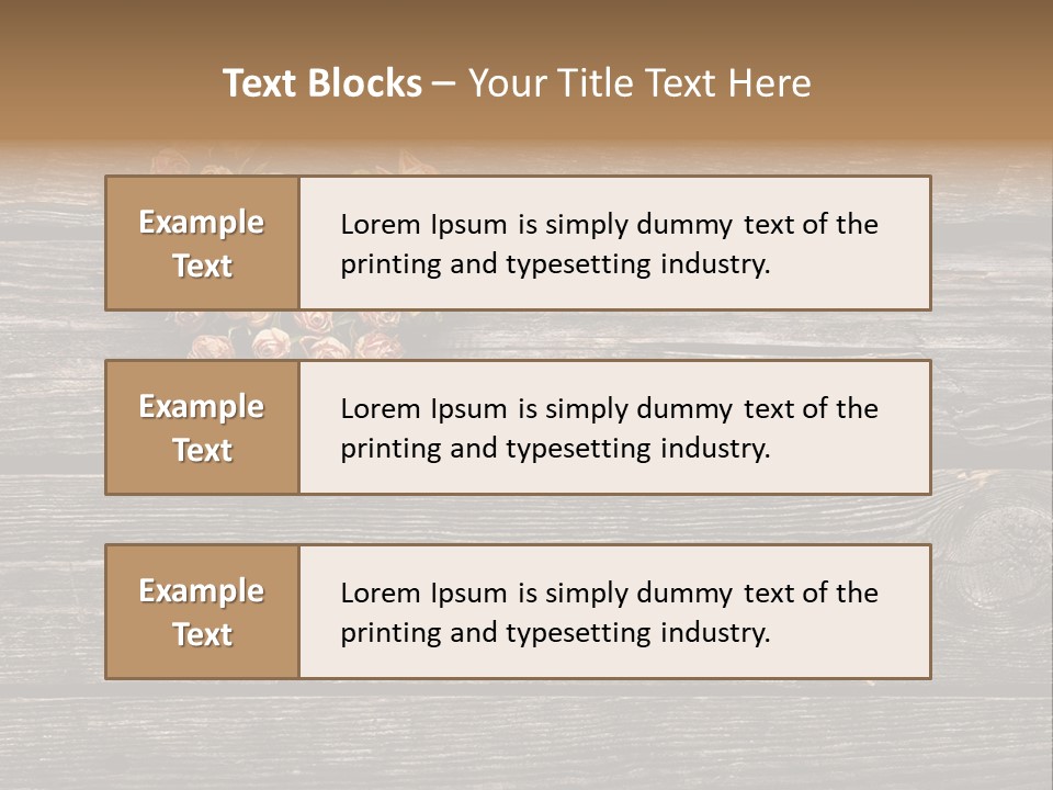 Holiday Rose Giving PowerPoint Template