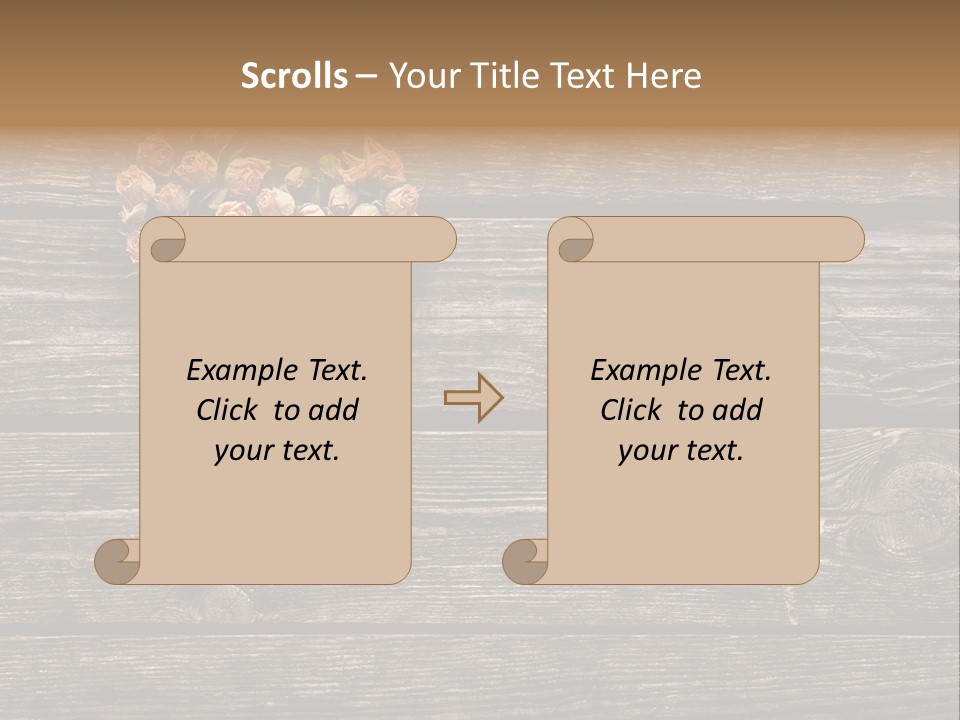 Holiday Rose Giving PowerPoint Template