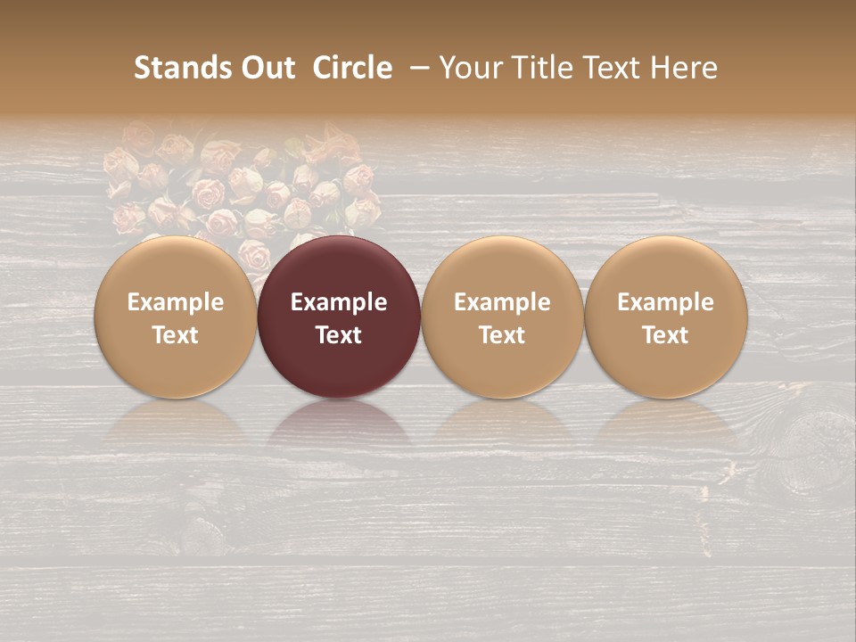 Holiday Rose Giving PowerPoint Template