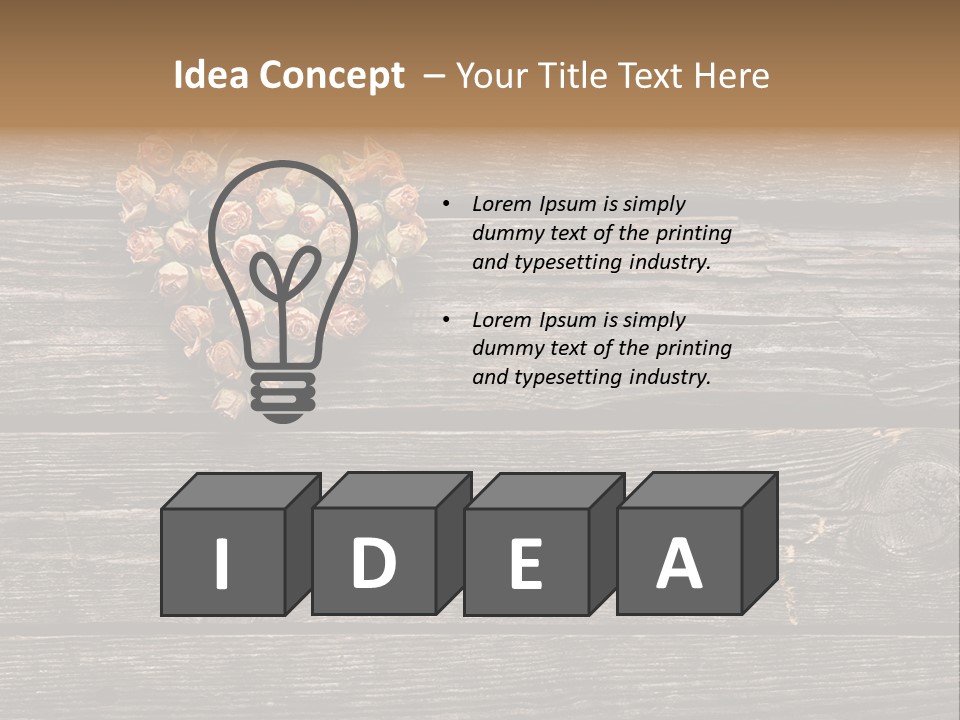 Holiday Rose Giving PowerPoint Template