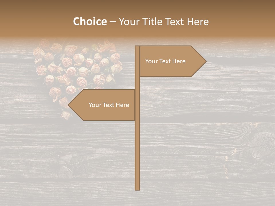 Holiday Rose Giving PowerPoint Template