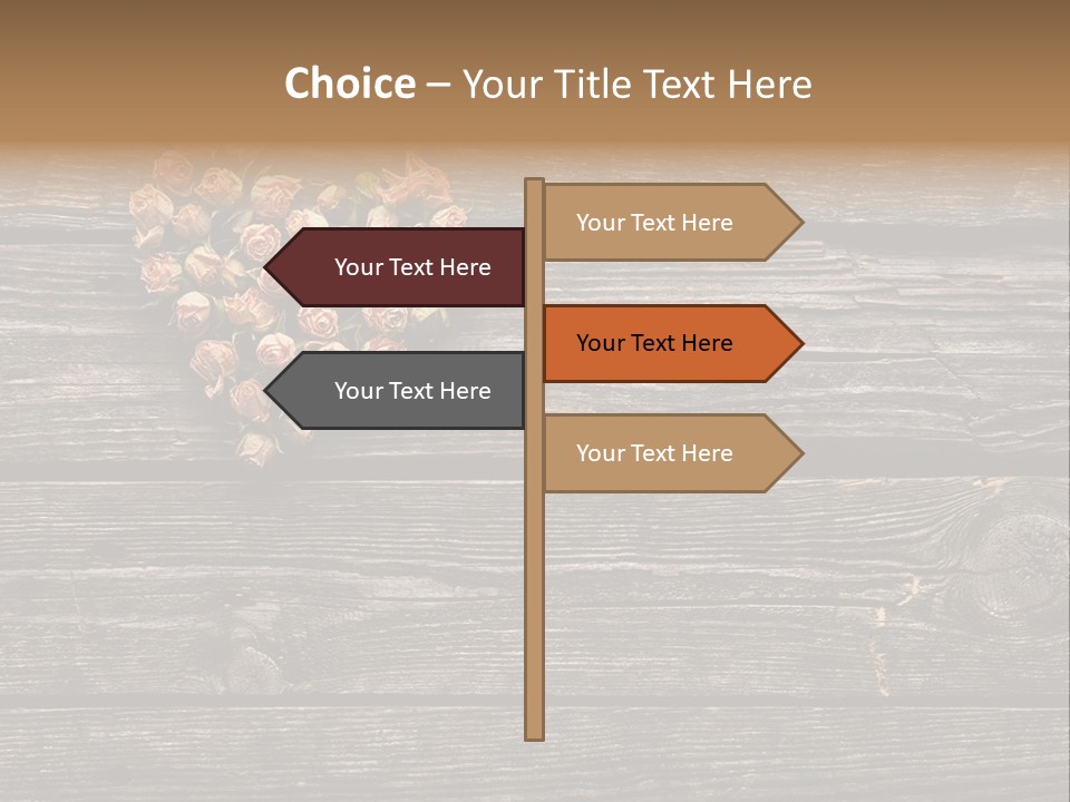 Holiday Rose Giving PowerPoint Template