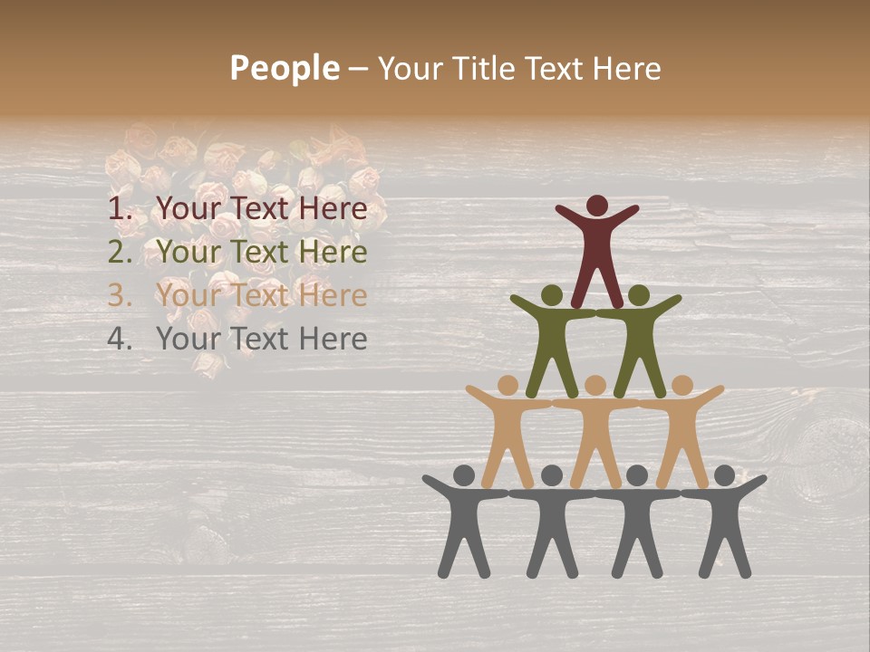 Holiday Rose Giving PowerPoint Template