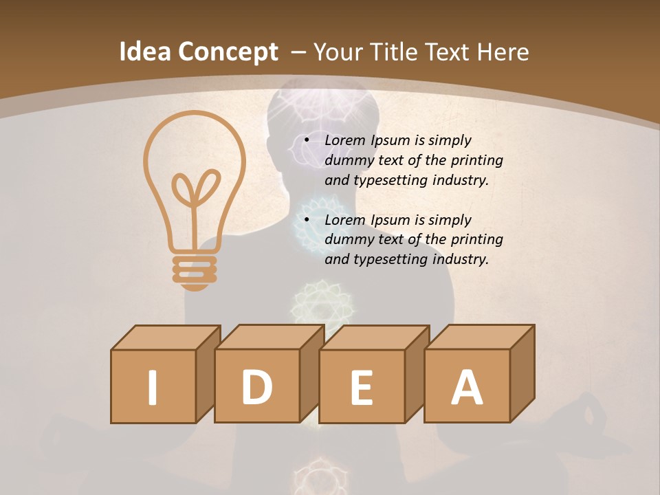 Bright Man Color PowerPoint Template