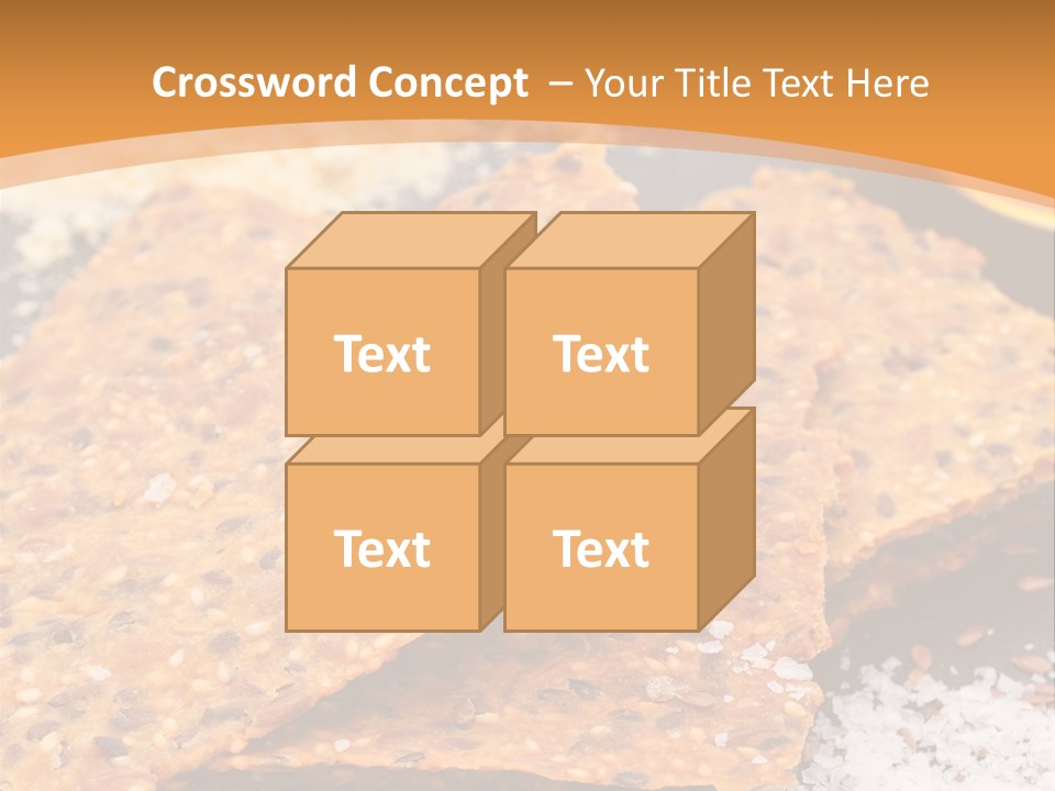 A Plate With Crackers And Other Foods On It PowerPoint Template