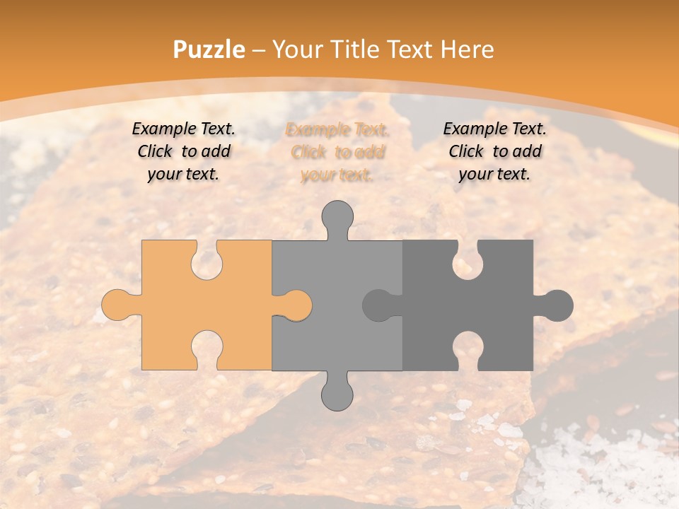 A Plate With Crackers And Other Foods On It PowerPoint Template