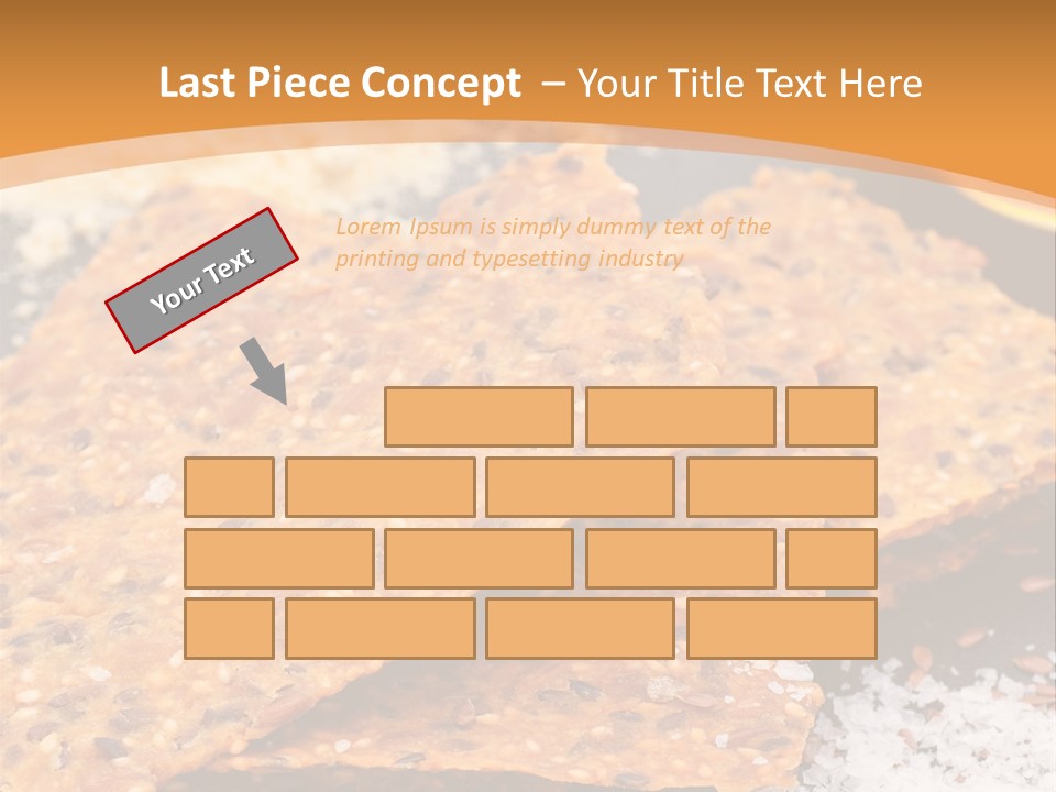 A Plate With Crackers And Other Foods On It PowerPoint Template