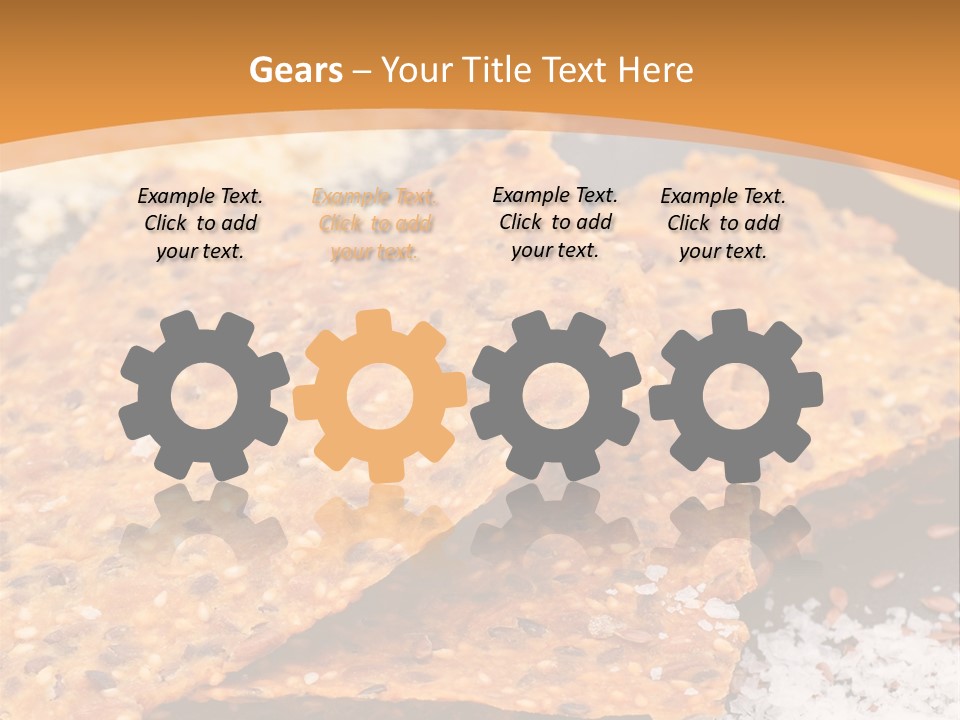 A Plate With Crackers And Other Foods On It PowerPoint Template