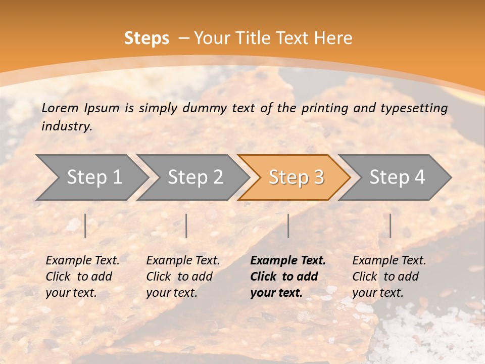 A Plate With Crackers And Other Foods On It PowerPoint Template