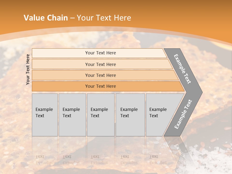 A Plate With Crackers And Other Foods On It PowerPoint Template