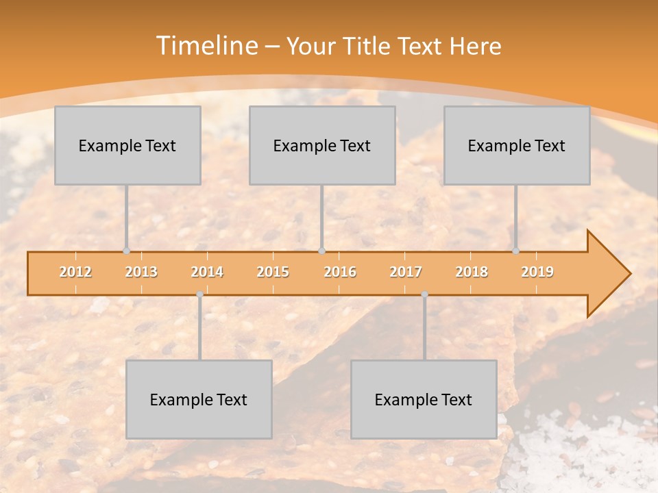 A Plate With Crackers And Other Foods On It PowerPoint Template